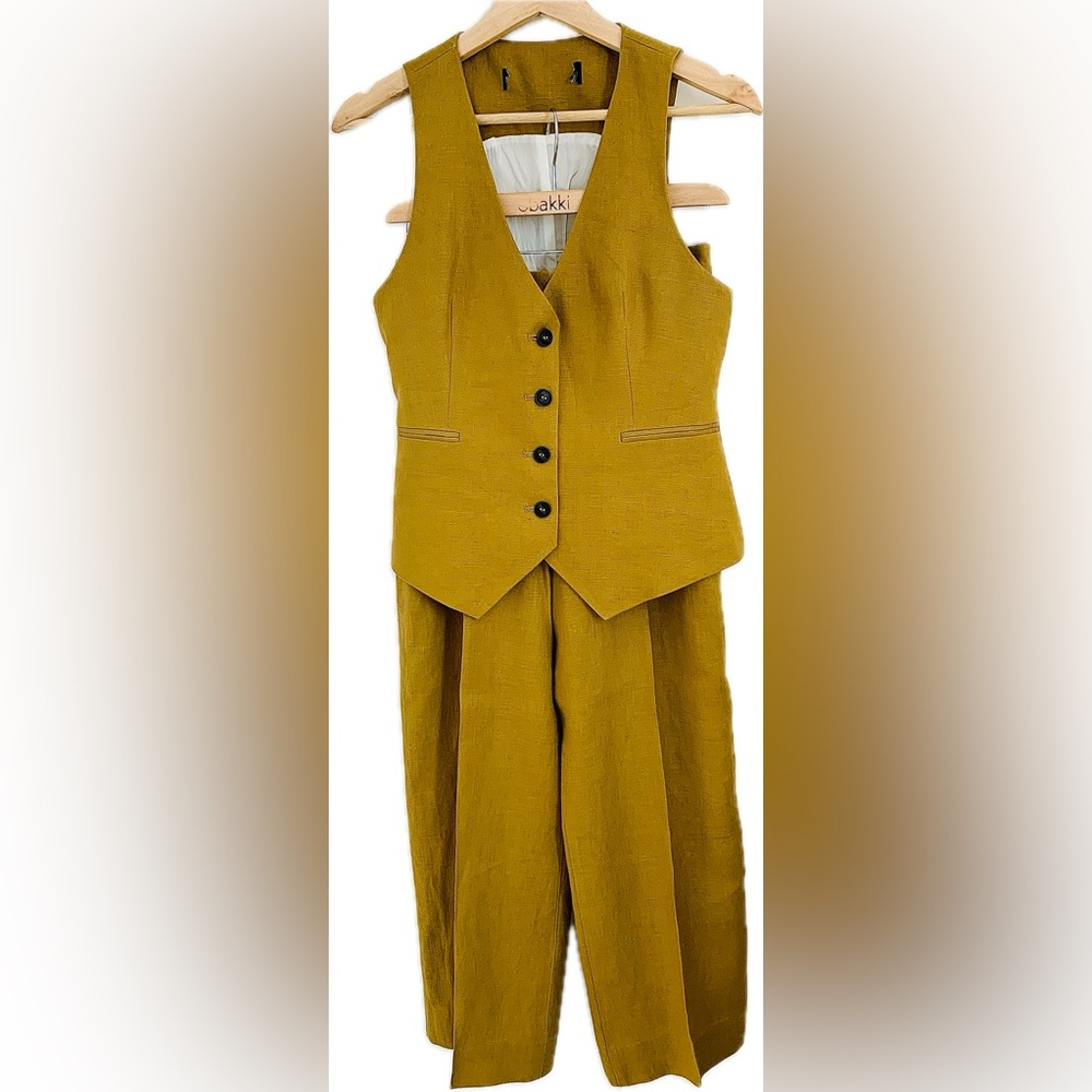 Zara Linen Vest and Pants